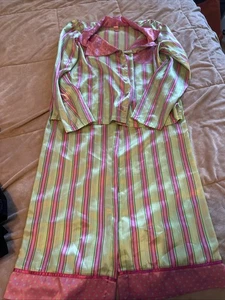 Vintage Limited Too Striped Satin Pajama Set, Size 12 - Picture 1 of 7