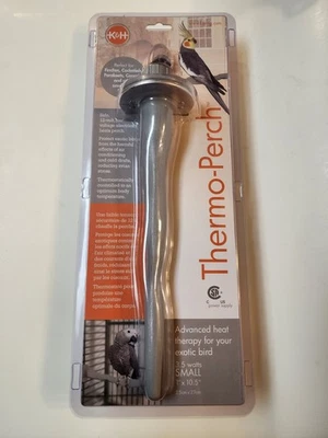 K&H Pet Products Bird Thermo-Perch Gray 10.5" x 1" x 1" - Image 1 of 4
