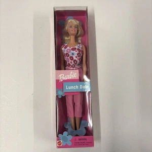 2001 Barbie LUNCH DATE BARBIE Puppe rosa Caprihose Blumenmuster Tank - neu im Karton! - Bild 1 von 2