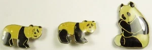 Pandabär 3er Set Pin (PIN5103) - Bild 1 von 1