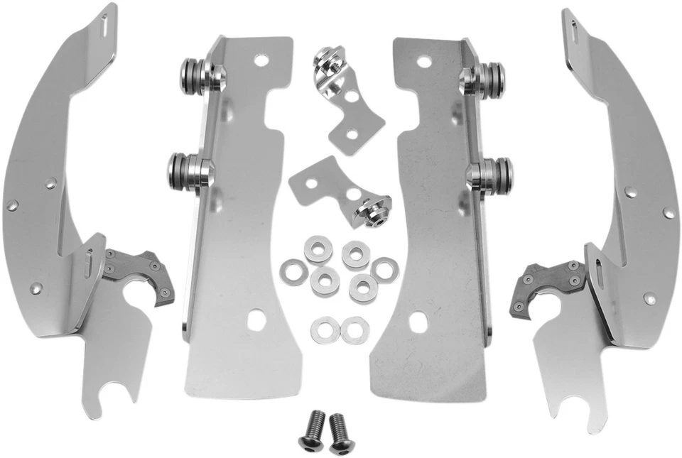 Memphis Shades Trigger-Lock Mount Kit for Batwing Fairing Polished #MEK1906 - Изображение 1 из 1