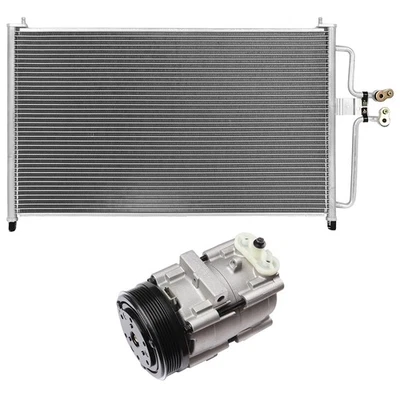 AC Condenser & AC Compressor For 04-07 Ford Escape 05-06 Mazda Tribute - Image 1 of 4
