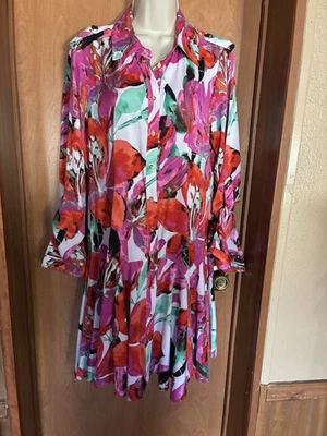 Bebe Floral Dress Large - Image 1 of 4