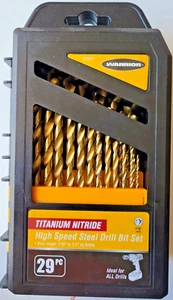 29 Pc Titanium Nitride Coated Drill Bit Set - Picture 1 of 2