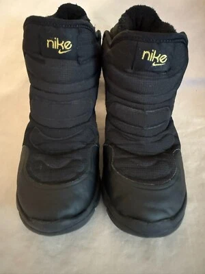 Nike Novice PS High Winterized Boots Size 12C Black Gold - Image 1 of 4
