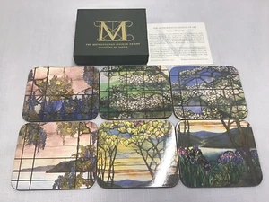 Juego de 6 posavasos con ventanas de vidrio Tiffany del Museo Metropolitano de Arte de Jason - Imagen 1 de 5