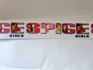 2 meters of Spice Girls print grosgrain ribbon 1" wide - Picture 1 of 1