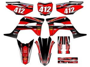 2019-2023 CRF 125 VIGOR Red Senge Graphics Kit Compatible with Honda - Picture 1 of 10