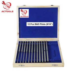 Black and Decker Valve Seat Grinder Straight Pilots Set of 50 Pcs Top .375" USA - Picture 1 of 18