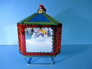 Mr. Christmas 2009 Musical Magic Train Scene Ornament With Stand Snowman - Picture 1 of 7