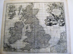 England. Nicolas Visscher. Original Map. Amsterdam 1683-98 - Picture 1 of 1