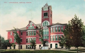 Postcard High School Ashland Oregon OR Early 1900s DB - Picture 1 of 2