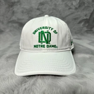 Notre Dame Fighting Irish Hat Cap Woman White Strap Back Under Armour Adjustable - Picture 1 of 13