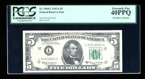 DBR 1963-A $5 FRN San Francisco Fr. 1968-L PCGS XF-40 PPQ Serial L54518981A - Picture 1 of 2