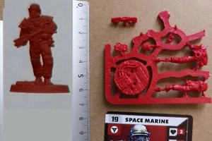 GERMAN SPACE MARINE NR19 MINIATURE+CARTE EN FRANCAIS /WEIRD WW2/WOLFENSTEIN G790 - Imagen 1 de 1