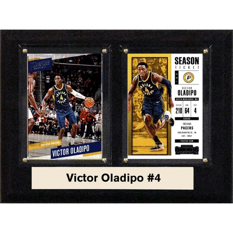 NBA 6"x8" Victor Oladipo Indiana Pacers Two Card Plaque Cover