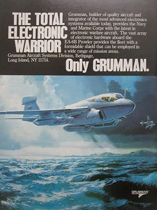 9/1989 PUB GRUMMAN EA-6B PROWLER EW ELECTRONIC WARFARE US NAVY ORIGINAL AD - Imagen 1 de 1