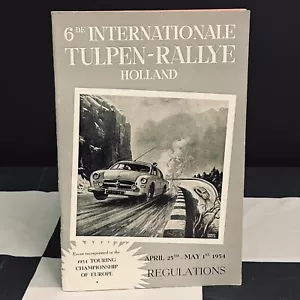 Libro de programa de regulación de rallyes de tulipán internacional 1954 ALFA ROMEO - Imagen 1 de 6