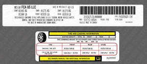 Custom Decal Stickers Labels Set for Chrysler Jeep Dodge - Picture 1 of 3