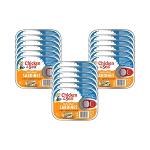 Lightly Smoked Sardines in Oil, 3.75 Ounce Cans (Pack of 18), Wild Caught Canned - Picture 1 of 9