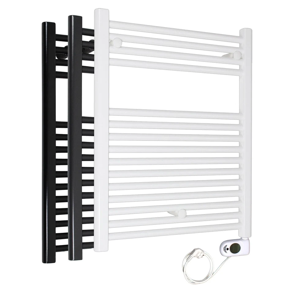 Badheizkörper Handtuchheizkörper elektrisch mit digitalem Thermo-Timer komplett - Bild 1 von 1