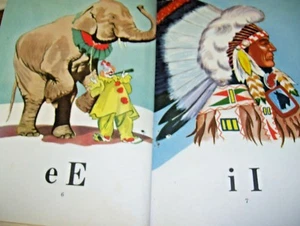 1954 Antique Reading School Book Clown Cover - Picture 1 of 4