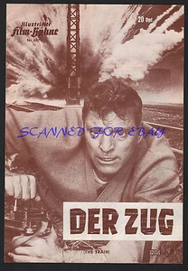 THE TRAIN ORIG GERMAN PROGRAM BURT LANCASTER JEANNE MOREAU PAUL SCOFIELD - Picture 1 of 3
