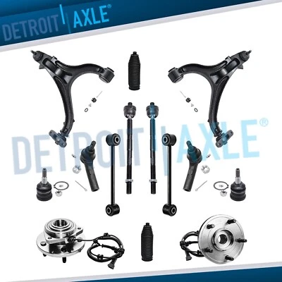 Brazos de control inferiores delanteros + kit de buje de rueda para 05-10 Jeep Commander Grand Cherokee Foto 1 de 4