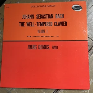 Westminster The Well Tempered Clavier Volume 1 JOERG DEMUS Vg+/VG+ Rec Sleeve - Picture 1 of 4