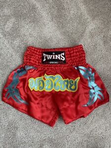 Muai Thai Twins Special Boy’s Red Shorts Size Waist 22 In