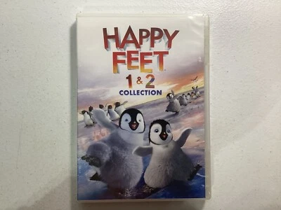 Happy Feet 1 & 2 The Collection DVD Sealed PG  Robin Williams Elijah Woods 2017 - Image 1 of 2