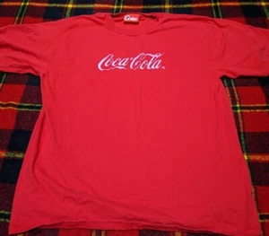 Vtg 90s Coca Cola Embroidered Shirt Sz XL Made In USA - Picture 1 of 5