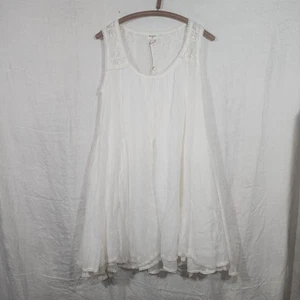 Boho Beachy Sundress - Lightweight Cotton Gauze - L/XL - Picture 1 of 9