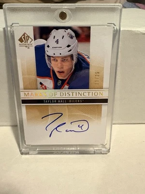 2012-13 SP Authentic Taylor Hall Marks Of Distinction Auto 11/25 - Image 1 of 2