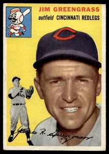 1954 Topps #22 Jim Greengrass Cincinnati Redlegs EX-EXMINT SET BREAK! - Picture 1 of 2