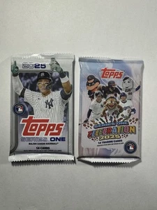 2025 Topps Serie 1 Celebración y Venta al por menor Béisbol Paquete Sellado de Fábrica LOTE - RC? - Imagen 1 de 2