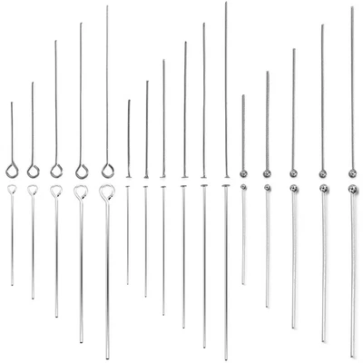 100Pcs/Lot Stainless Steel Headpin Diy Jewelry Accessories Earrings Beading Eye  - image 1 of 4