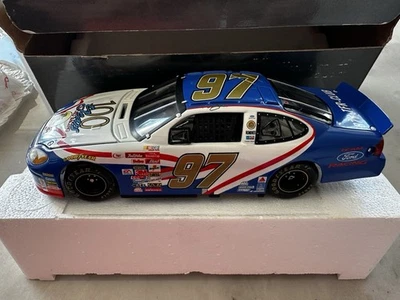 1/24 KURT BUSCH #97 FORD 100  AUTOGRAPHED 2001 ACTION NASCAR DIECAST - Image 1 of 4