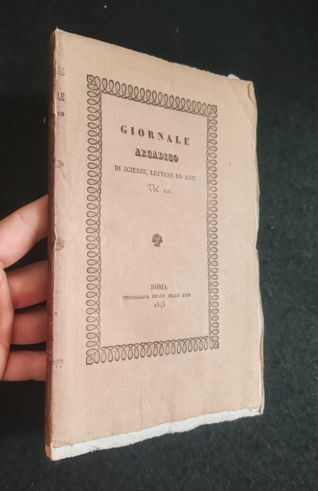 GIORNALE ARALDICO 1845 IACOBI IUSTINIANI CHIMICA MEDICINA PATRIA POTESTA' - Immagine 1 di 1
