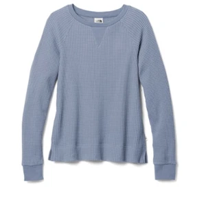 The North Face Women's Blue Long Sleeve Crew Neck T-Shirt Size M - Picture 1 of 7