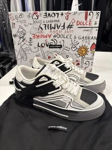 Dolce & Gabbana Custom 2.Zero Low Top Sneakers UK 43 Men’s Authentic - Picture 1 of 9