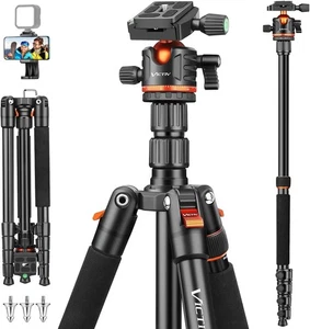 Trípode de cámara 78,7"/200 cm para Canon Sony Nikon, trípodes de viaje compactos 360° Pa - Imagen 1 de 9