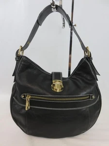 NEW Mark Jacobs Collection Classic Hobo Bag Black Pebbled Leather Italy NWOT - Picture 1 of 11