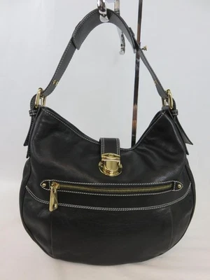 NEW Mark Jacobs Collection Classic Hobo Bag Black Pebbled Leather Italy NWOT - Image 1 of 4