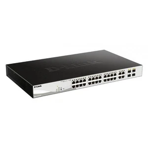 D-LINK SWITCH 28 PORTE GIGABIT DI CUI 24 POE + 4 PORTE SFP SMART MANAGED - Foto 1 di 3
