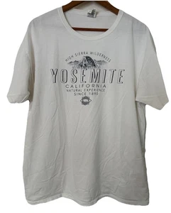 Fruit of the Loom Yosemite National Park High Sierra Wilderness XL White T-Shirt - Picture 1 of 4