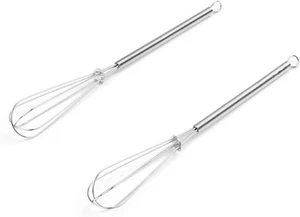 Fox Run Set of 2 Chrome 7-Inch Mini Whisks - Picture 1 of 1
