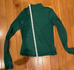 OFFLINE by Aerie Mujer Verde Oscuro Manga Larga Cuello Alto S Pequeño Cuello Simulado Suave - Imagen 1 de 3