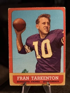 🏈 1963 TOPPS #98 FRAN TARKENTON MINNESOTA VIKINGS 🏈 HOF - please look at pics! - Bild 1 von 11