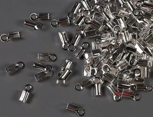 Piezas finales Tapas finales Fundas finales f Cadenas y bandas Caps plata 3mm 10 piezas Abrazadera - Imagen 1 de 1